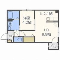 北海道札幌市北区北三十六条西6丁目(マンション)の賃貸物件403の間取り