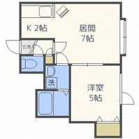 北海道札幌市南区真駒内本町7丁目(アパート)の賃貸物件206の間取り