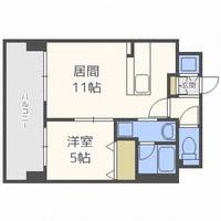 北海道札幌市中央区北二条西14丁目(マンション)の賃貸物件503の間取り