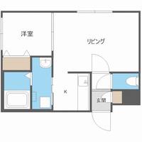 北海道札幌市南区澄川五条3丁目(マンション)の賃貸物件301の間取り