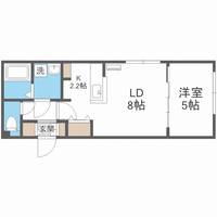 北海道札幌市白石区栄通17丁目(マンション)の賃貸物件103の間取り