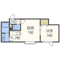 北海道札幌市手稲区西宮の沢二条3丁目(アパート)の賃貸物件103の間取り