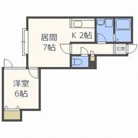北海道札幌市手稲区新発寒四条4丁目(アパート)の賃貸物件101の間取り