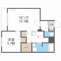 北海道札幌市北区北六条西8丁目(マンション)の賃貸物件210の間取り