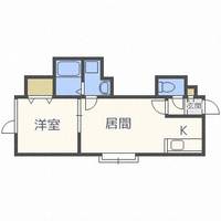 北海道札幌市西区八軒六条西7丁目(アパート)の賃貸物件206の間取り