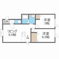 北海道札幌市南区石山一条5丁目(アパート)の賃貸物件101の間取り