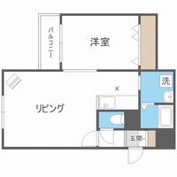 北海道札幌市南区南三十五条西10丁目(マンション)の賃貸物件401の間取り