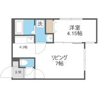 北海道札幌市白石区本郷通11丁目北(マンション)の賃貸物件403の間取り