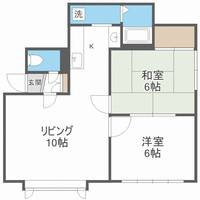 北海道札幌市中央区南七条西15丁目(アパート)の賃貸物件203の間取り