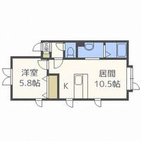 北海道札幌市手稲区前田五条14丁目(アパート)の賃貸物件202の間取り