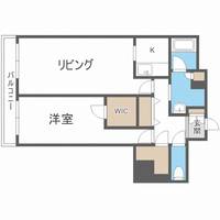 北海道札幌市中央区南五条西8丁目(マンション)の賃貸物件1008の間取り