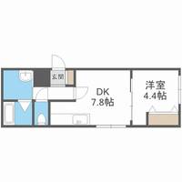 北海道札幌市豊平区月寒東五条10丁目(マンション)の賃貸物件101の間取り