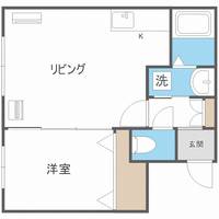 北海道札幌市豊平区豊平三条3丁目(マンション)の賃貸物件301の間取り