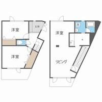 北海道札幌市中央区伏見3丁目(アパート)の賃貸物件104の間取り