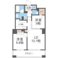 北海道札幌市中央区北五条東2丁目(マンション)の賃貸物件703の間取り