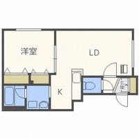 北海道札幌市西区宮の沢一条5丁目(マンション)の賃貸物件105の間取り