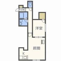 北海道札幌市手稲区稲穂二条8丁目(アパート)の賃貸物件106の間取り