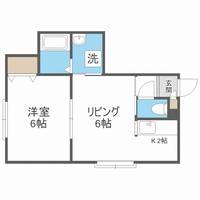 北海道札幌市中央区宮の森二条5丁目(アパート)の賃貸物件301の間取り