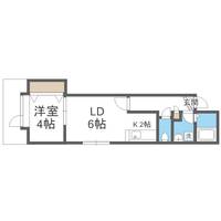 北海道札幌市豊平区月寒東三条16丁目(アパート)の賃貸物件201の間取り