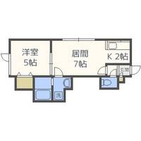北海道札幌市手稲区西宮の沢二条3丁目(アパート)の賃貸物件206の間取り