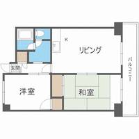 北海道札幌市厚別区厚別中央二条5丁目(マンション)の賃貸物件405の間取り