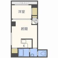 北海道札幌市中央区北六条西24丁目(マンション)の賃貸物件301の間取り