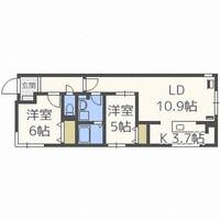 北海道札幌市中央区北四条西17丁目(マンション)の賃貸物件406の間取り