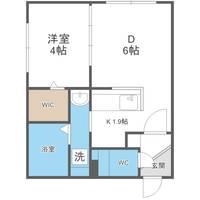 北海道札幌市中央区北六条西11丁目(マンション)の賃貸物件401の間取り