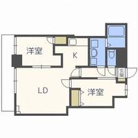北海道札幌市北区北二十六条西9丁目(マンション)の賃貸物件1003の間取り