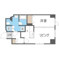 北海道札幌市北区北七条西6丁目(マンション)の賃貸物件701の間取り