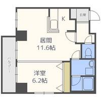 北海道札幌市北区北十条西3丁目(マンション)の賃貸物件の間取り