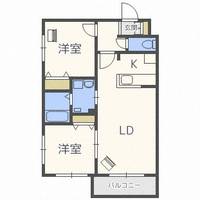 北海道札幌市北区北二十一条西6丁目(マンション)の賃貸物件301の間取り