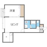 北海道札幌市手稲区富丘二条4丁目(アパート)の賃貸物件202の間取り