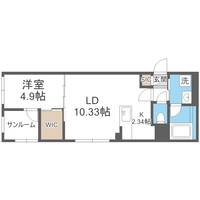 北海道札幌市豊平区豊平一条4丁目(マンション)の賃貸物件215の間取り