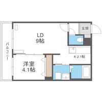 北海道札幌市中央区南六条西13丁目(マンション)の賃貸物件の間取り