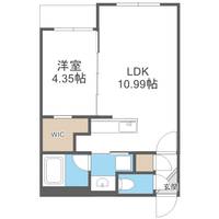 北海道札幌市白石区菊水五条2丁目(マンション)の賃貸物件205の間取り