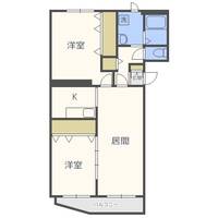北海道札幌市西区二十四軒二条4丁目(マンション)の賃貸物件303の間取り