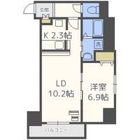 北海道札幌市白石区本郷通9丁目北(マンション)の賃貸物件1401の間取り