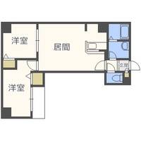 北海道札幌市中央区南三条東3丁目(マンション)の賃貸物件101の間取り