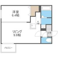 北海道札幌市白石区菊水七条2丁目(マンション)の賃貸物件102の間取り