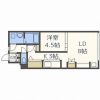 北海道札幌市北区麻生町4丁目(マンション)の賃貸物件207の間取り