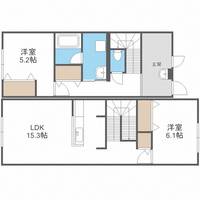 北海道小樽市銭函2丁目(アパート)の賃貸物件2の間取り