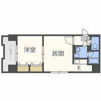 北海道札幌市中央区南九条西12丁目(マンション)の賃貸物件の間取り