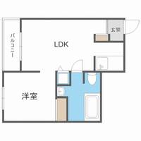 北海道札幌市白石区本通13丁目南(マンション)の賃貸物件303の間取り