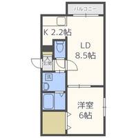 北海道札幌市中央区南十二条西10丁目(マンション)の賃貸物件403の間取り