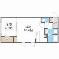 北海道札幌市豊平区平岸四条9丁目(マンション)の賃貸物件の間取り