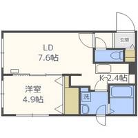 北海道札幌市東区北三十一条東12丁目(マンション)の賃貸物件402の間取り