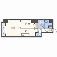 北海道札幌市中央区南四条西13丁目(マンション)の賃貸物件1403の間取り
