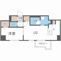 北海道札幌市白石区平和通3丁目北(マンション)の賃貸物件301の間取り