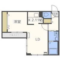 北海道札幌市東区北十七条東10丁目(マンション)の賃貸物件205の間取り